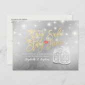 ステイホームステイセーフ結婚ズ延期メイソンジャー 案内ポストカード (正面/裏面)