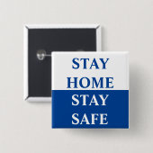 ステイホームステイセーフ 缶バッジ (正面&裏面)