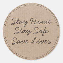 ステイホームステイ救スライフ ラウンドシール