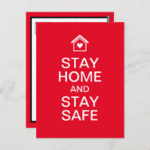 ステイホーム&ステイセーフ ポストカード (正面/裏面)