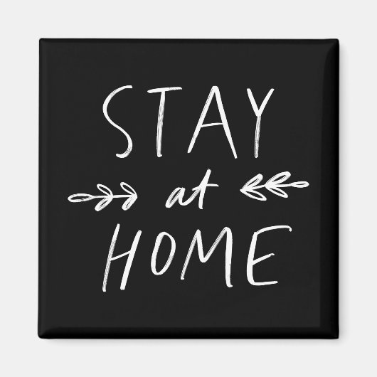 ステイホーム |手書きフォント マグネット (正面)