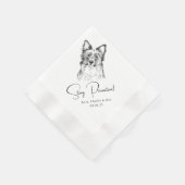 ステイポーシカスタムティブPETカクテルナプキンス結婚ズ 縁ありカクテルナプキン (角)