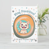 ステイポーシティブパステル誕生日/勇気付けられる/ シーズンカード (スタンド正面)