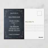 ステイマイ不気味フレンズスカルハロウィン招待状 ポストカード (裏面)