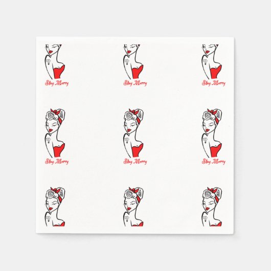 ステイメリー紙ナプキンス スタンダードカクテルナプキン (正面)