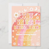 ステイリットリップ(幻覚体験)のようなトルヒッパイグルービーレインボー誕生日 招待状 (正面)