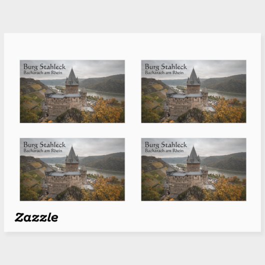 ステイレックキャッスルドイツ 長方形シール (シート)