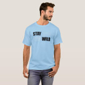 ステイワイルドアドベンチャー自然引用文Tシャツ Tシャツ (正面フル)