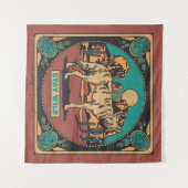 ステイワイルドコヨーテタペストリー タペストリー (正面(横))