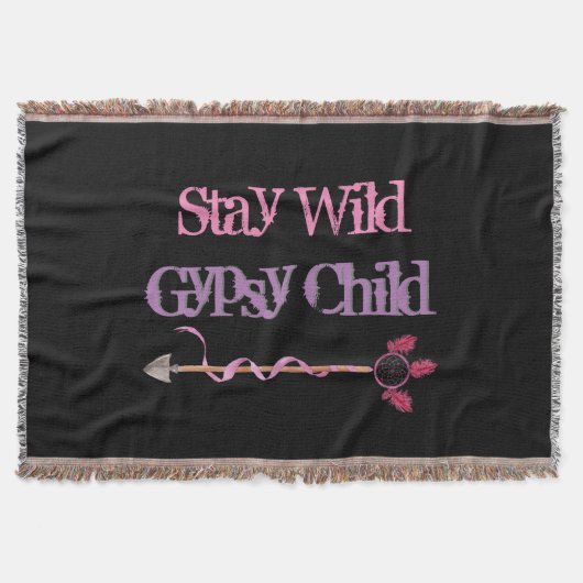ステイワイルドジプシーチャイルドアロー スローブランケット (正面)