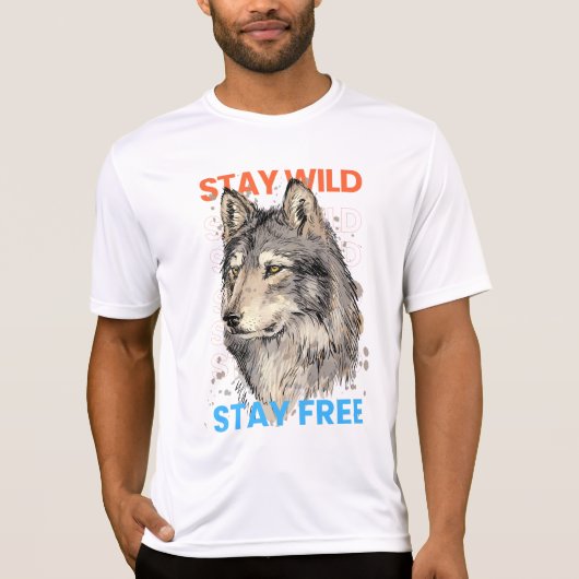 ステイワイルドステイフリー Tシャツ (正面)