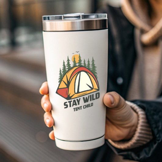 ステイワイルドテントキャンプ |ダイカットのシール シール