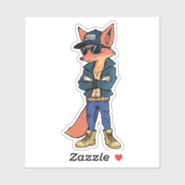 ステイワイルドトレンディーキツネ シール