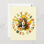 ステイワイルドフラワーチャイルドポストカード ポストカード (正面/裏面)