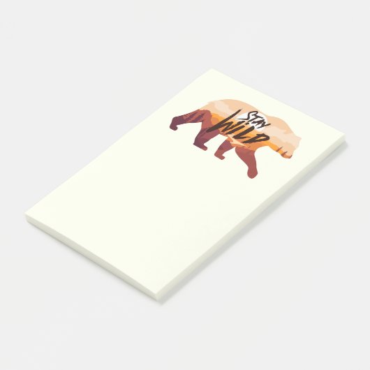 ステイワイルドベア ポストイット (アングル)