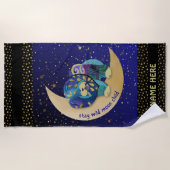 ステイワイルドムーンチャイルドチャウグルーミングテーブルカバー ビーチタオル (正面)