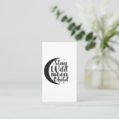 ステイワイルドムーンチャイルドハロウィン不気味ギフト 名刺 (スタンド正面)