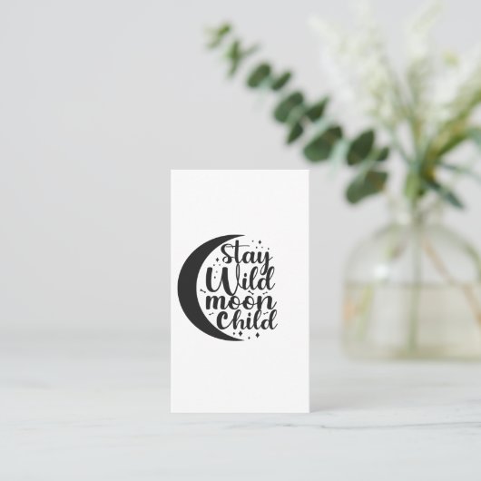 ステイワイルドムーンチャイルドハロウィン不気味ギフト 名刺 (スタンド正面)