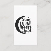 ステイワイルドムーンチャイルドハロウィン不気味ギフト 名刺 (正面)