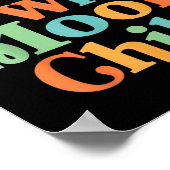 ステイワイルドムーンチャイルドヒッパイメンウィメンズレトロ60s 70 ポスター (角)