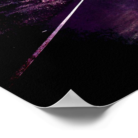 ステイワイルドムーンチャイルド引用文パープルナイトロード ポスター (角)