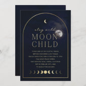 ステイワイルドムーンチャイルド誕生日 招待状 (正面/裏面)