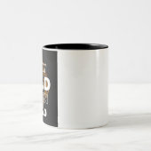 ステイワイルドムーンチャイルド | ボホシテリアデザイン ツートーンマグカップ (中央)