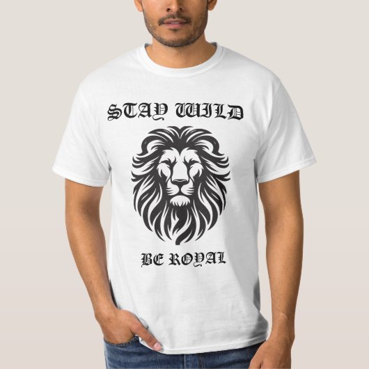 ステイワイルドライオンロイヤリティティー Tシャツ (正面)