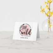 ステイワイルド誕生日カード – 10 カード (黄色い花)