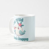 ステイワイルド開花ハッピー コーヒーマグカップ (正面左)