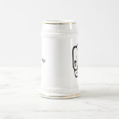 ステインの上の指の関節 ビールジョッキ (中央)