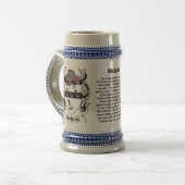 ステインのNichols家族の紋章付き外衣 ビールジョッキ (正面左)