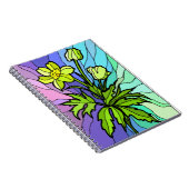 ステインガラスデイジースパイラルノート ノートブック (右側)