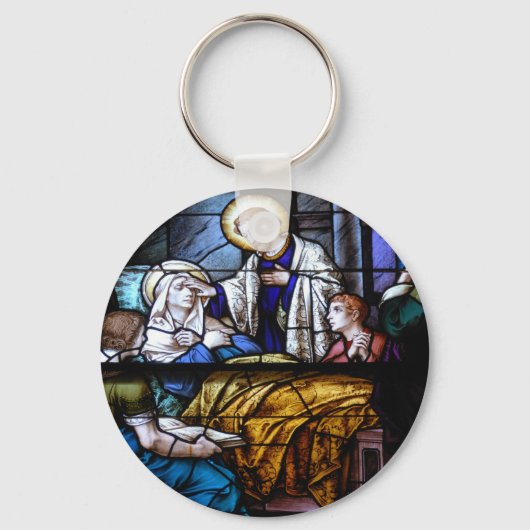 ステインガラス窓 キーホルダー (正面)