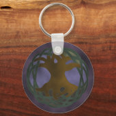 ステイングラスツリー キーホルダー (正面)