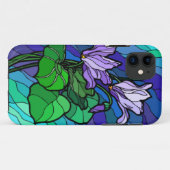 ステイングラスパープルフラワーiPhone 5ケース Case-Mate iPhoneケース (裏面(横))