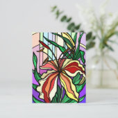 ステイングラスリリーポストカード ポストカード (スタンド正面)