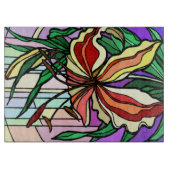 ステイングラスリリー切削ボード カッティングボード (正面)