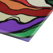 ステイングラスリリー切削ボード カッティングボード (角)