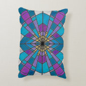 ステイングラスレイブルーとパープル アクセントクッション (裏面(縦))