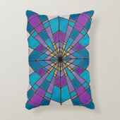 ステイングラスレイブルーとパープル アクセントクッション (正面(垂直))