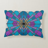 ステイングラスレイブルーとパープル アクセントクッション (裏面)