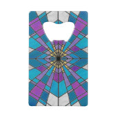 ステイングラスレイブルーとパープル クレジットカード栓抜き (裏面)