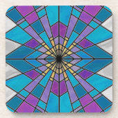 ステイングラスレイブルーとパープル コースター (正面)