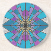 ステイングラスレイブルーとパープル コースター (正面)