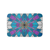 ステイングラスレイブルーとパープル バスマット (正面)