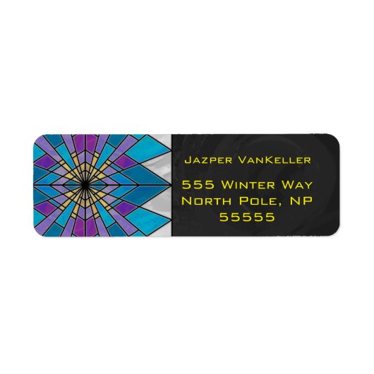 ステイングラスレイブルーとパープル ラベル (正面)