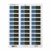 ステイングラスレイブルーとパープル ラベル (フルシート)