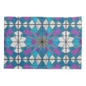 ステイングラスレイブルーとパープル 枕カバー (裏面)