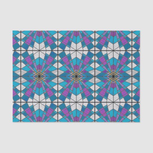 ステイングラスレイブルーとパープル 薄葉紙 (正面)